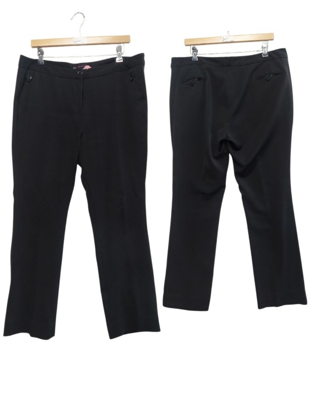 Jennifer & Grace Black Career Dress Slacks Pants